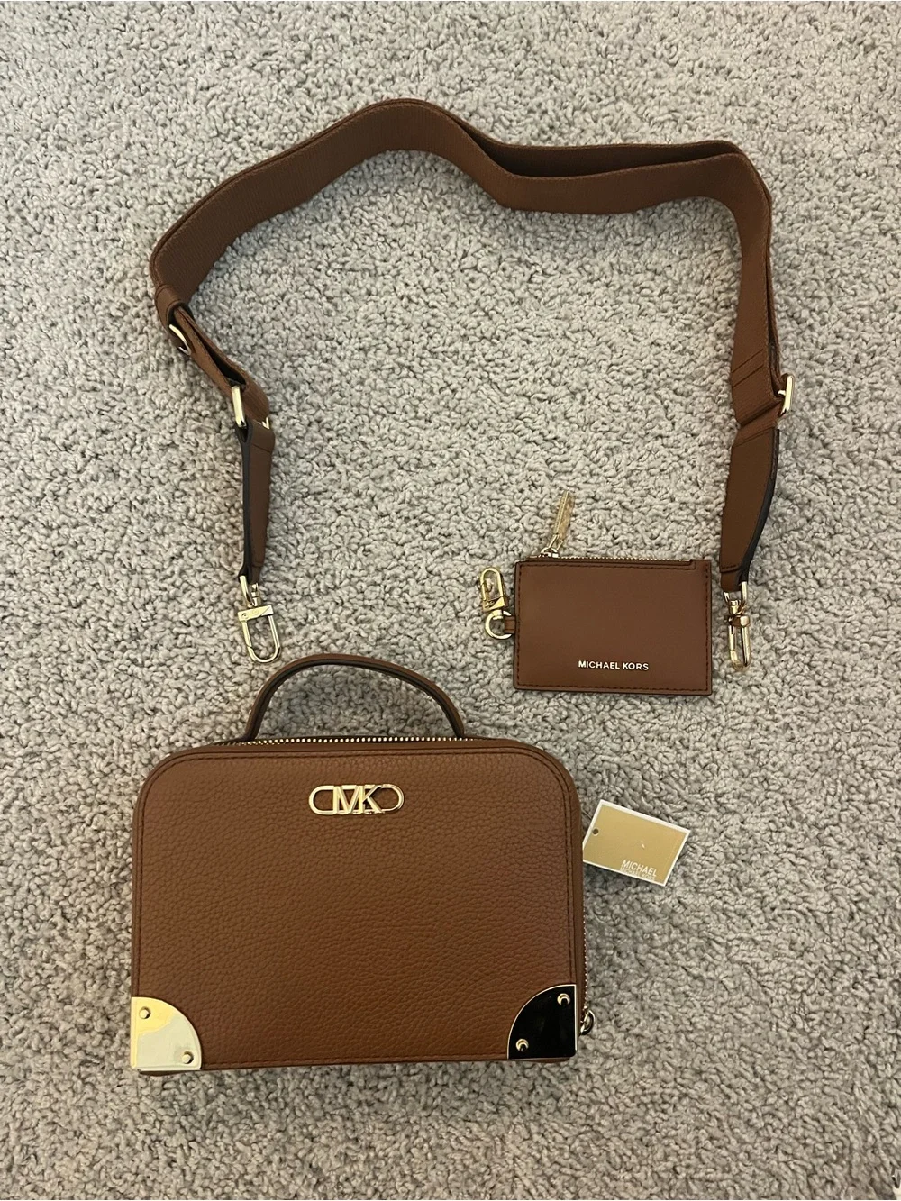 NWT Michael Kors Estelle Small Trunk Crossbody Bag